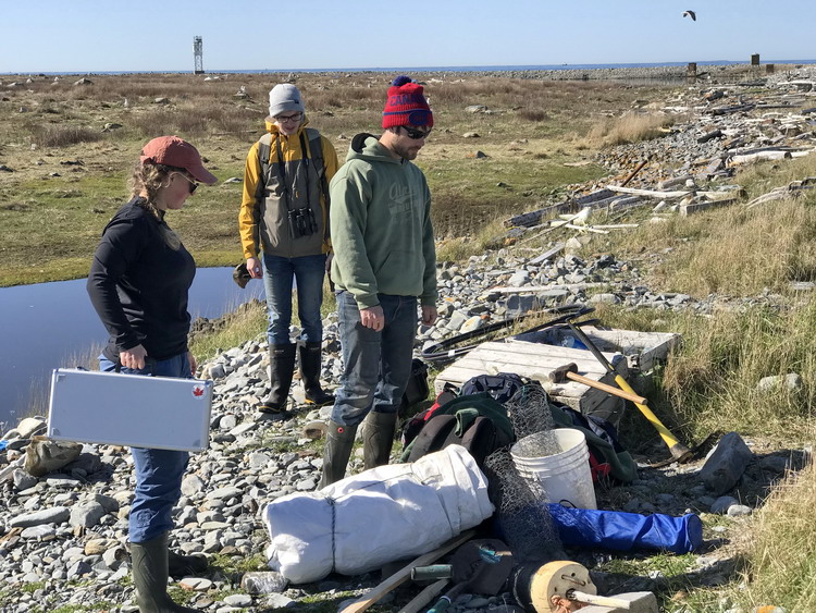 Natalie, Matthew, and Nick - Gull Island - May 7, 2019 - Ted D'Eon photo