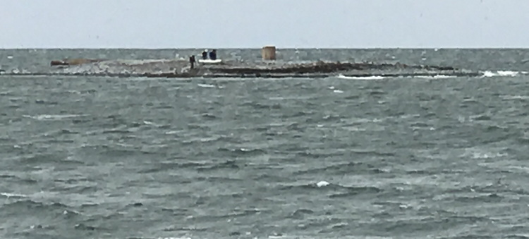 A terrible, cropped iPhone photo of North Brother, May 28, 2021 - Ted D'Eon photo