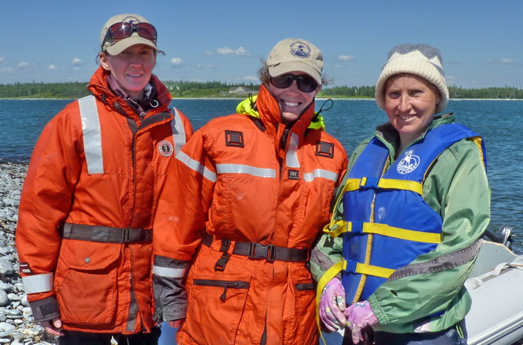 Julie, Karen, and Margie - North Brother, June 19, 2014 - Ted D'Eon photo