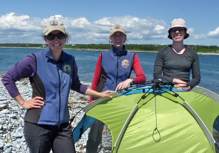Karen, Julie, and Manon - North Brother, June 23, 2014 - Ted D'Eon photo