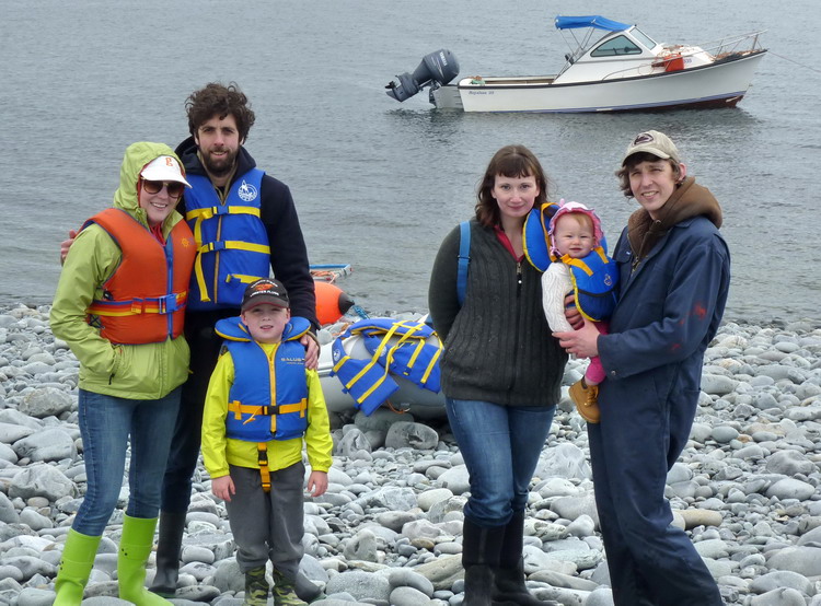 The crew: Ingrid, Gavin, Orson, Missie, Zelda and Nigel - N. Brother, Apr. 26, 2015 - Ted D'Eon photo